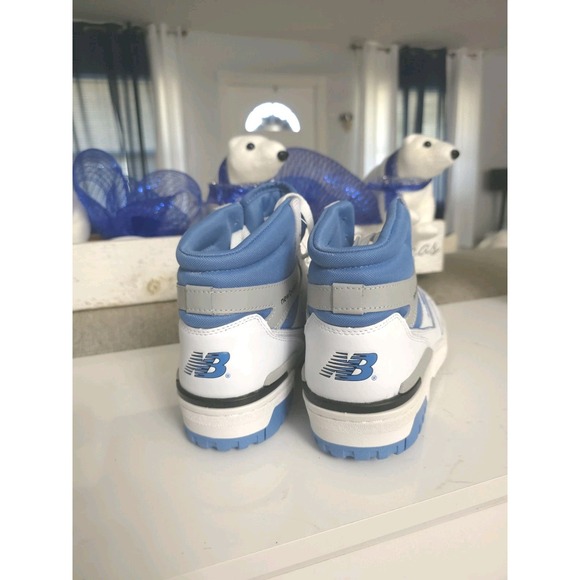 New Balance 650 White And Blue High Top Heritage Blue BB650RCK Size 10 M - Picture 4 of 8